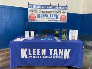 Kleen Tank on the Road No. 2 attends and services many RV rallies